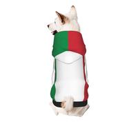 Italian Flag Dog Hoodie for Small, Soft Breathable, Pet Clothes for Small