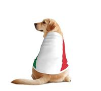 Italian Flag Dog Shirt Vest Dog Clothes- Breathable Cooling for Big Dogs, Sun Protection Comfort Wear for Golden Retriever, Husky, Alaska Outdoor Activities 4X-Large