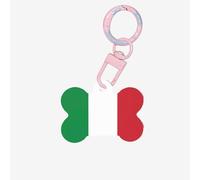 Italian Flag Dog Tags Bone-Shaped Pet Tag,Acrylic Pet ID Tags Durable and Stylish,Perfect for Small to Large Pets