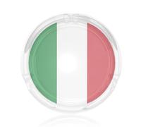 Italian Flag Glass Cigar Ashtrays For Cigarettes,Decorative Glass Ashtrays, Round Ash Trays For Home,Office