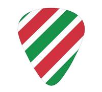 Italian flag Guitar picks, 12-pack of wear-resistant guitar picks for guitar, bass, electric guitar, ukulele, thin, medium and heavy