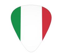 Italian flag Guitar picks 12 pieces, ABS material, smooth edges, comfortable feel, 3 optional thicknesses