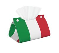 Italian flag High-grade Faux Leather Tissue Box Cover