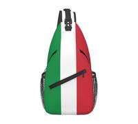 Italian flag It is a casual crossbody bag for men with high storage capacity and a patch pocket on each side.