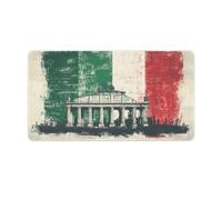 Italian Flag Italy Gaming Mouse Pad Large Desk Mat Rubber Base Computer Mousepad for Office Home Game