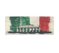 Italian Flag Italy Gaming Mouse Pad Large Desk Mat Rubber Base Computer Mousepad for Office Home Game