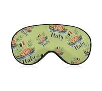 Italian Flag Italy Gondola Pizza Olive Blackout Sleep Mask for Side Sleeper Soft Covers for Travel Essentials Nap