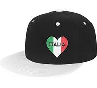 Italian Flag Italy Love Italia Baseball Cap Classic Snapback Hat Cap Hip Hop Style Flat Bill Adjustable