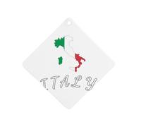 Italian Flag Italy Map Car Air Freshener Aromatherapy Tablet Hanging Decor for Rearview Mirror Dorm