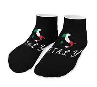 Italian Flag Italy Map Womens Ankle Socks for Men Low Cut Athletic Sock Running
