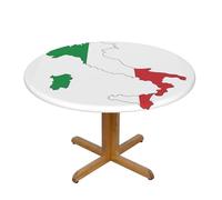 Italian Flag Map Print Oxford Wipeable Tablecloth Oil-Resistant Outdoor Table Cover Reusable Birthday Table Protector
