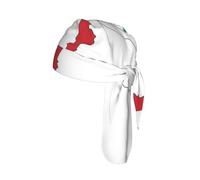 Italian Flag Map Print Skull Headwrap Under Helmet Cycling Cap Lightweight Quick Dry Adult Gift One Size