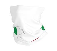 Italian Flag Map Print Winter Neck Gaiter Warmer, Soft Face Mask Scarf For Cold Weather Skiing Cycling Outdoor Sports
