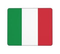 Italian Flag Mouse Pad Gaming Mat with Stitched Edge Small Desk Pad for Wireless Mouse Office Gaming Working 7 X 8.6 in