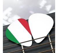 Italian flag Patterned guitar pick set - (thin/medium/thick), widely compatible with all kinds of stringed instruments,