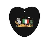 Italian Flag Pizza Food Car Air Freshener Aromatherapy Tablets Hanging Scented Cards for Rooms Bathrooms Wardrobe Love form