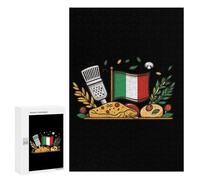Italian Flag Pizza Food Wood Puzzles for Adults And Family Vertical Version Game Interesting Creative Gift Wooden Jigsaw Puzzle