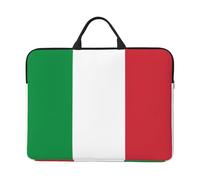 Italian Flag Print 14in Laptop Case Sleeve Bag – Portable Handle, Business Travel, Accessory Pocket for Notebook, Tablet