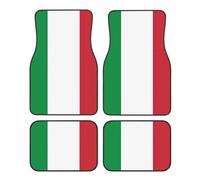 Italian flag print Car Carpet Front and Rear Protection 4 PCS Car Floor Mats Auto Accessories Anti-Slip