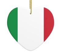 Italian Flag Print Ceramic Pendant Hanging Decorations,for Various Settings Such As Malls,Stores and Homes