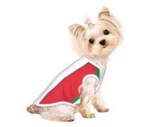 Italian Flag Print Dog Lightweight Shirt,Summer Cool Breathable Dog t Shirts,Pet Sleeveless Stretchy Clothes