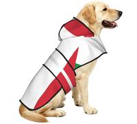 Italian flag Print Dog Raincoats with Reflective Hooded,Portable Pet Poncho Jacket,for Small,Medium,Large 3XL Puppies