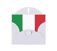 Italian flag print Double sided pearl thank-you card, party invitation card, fit for all occasions
