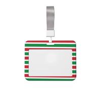 Italian Flag Print Horizontal Card Badge Holder Appropriate for Teachers Students Doctors Office Staff