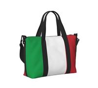 Italian Flag Print Travel Duffle Bag,Handheld Shoulder Weekender Overnight Bag for Travel,Gym,Yoga