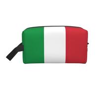 Italian Flag Print Travel Grooming Storage Bag, Reusable Makeup Storage Organizer, Bathroom Supplies