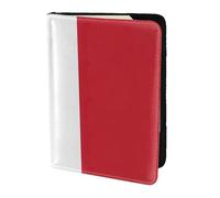 Italian flag print Travel Wallet Passport Holder Case for Family Leather Passport Cover for Men Women, Black, One Size