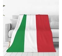 Italian Flag Print Ultimate Comfort Flannel Blanket,Portable Blanket,Lightweight Luxury Cotton Blanket