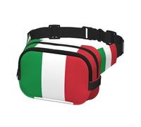 Italian flag Print Waist Bag Fanny Packs for Men&Women with Adjustable Belt for Outdoors Workout