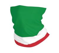 Italian Flag Print Winter Neck Gaiter Warmer, Soft Face Mask Scarf For Cold Weather Skiing Cycling Outdoor Sports