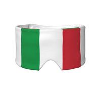 Italian Flag Printed Sleeping Blindfold, Padded Ear Warmer Mask, Adjustable Head Wrap, for Deep Relaxation
