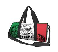 Italian Flag Roman Colosseum Travel Duffel Bag Large Sports Gym Bag Multifunction Overnight Bag for Men Women