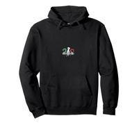 Italian Flag Smoke Trail Retro Aviation Pullover Hoodie