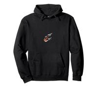 Italian Flag Smoke Trail Retro Jet Aviation Pullover Hoodie