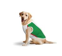 Italian Flag Soft Cotton T-Shirt Vest For Large Dogs, Print Pet Clothes Breathable Pet Pullover Tee Sleeveless Sweatshirt (3xl-5xl)