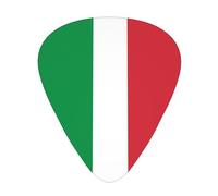 Italian flag Wear-resistant guitar picks, thin, medium, heavy, 12 pieces of guitar picks, suitable for guitar, bass, electric guitar, ukulele,