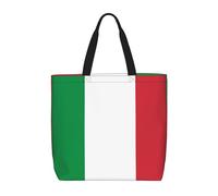 Italian flag Women's Casual Tote Bags, Reusable Tote Shoulder Bags, Multi-Function Large Capacity Shopping Bags