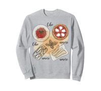 Italian Food Cibo Amore Pizza Pasta Art Design Sweatshirt