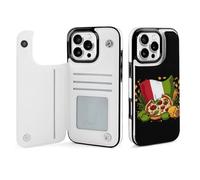 Italian Food Italy Flag Printed Flip Phone Cases Compatible with iPhone 16