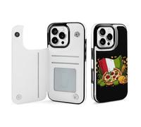 Italian Food Italy Flag Printed Flip Phone Cases Compatible with iPhone 16