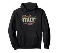 Italian Food Lover Retro Italy Funny Wine Tasting Pullover Hoodie