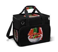 Italian Food Meatball Meatballs Large Lunch Bag Soft Cooler Bag Insulated Thermal Bag Reusable Grocery Bags for Office Picnic Beach