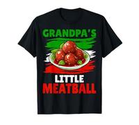 Italian Food Meatballs Lover Gifts Grandpa's Little Meatball T-Shirt