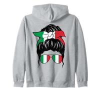Italian Girl Italy Italian Flag Italia Ragazza Italiana Zip Hoodie