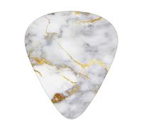 Italian Gold Marble,12 Pcs Guitar Pick,3 Different Thickness Plectrums for Acoustic Guitar Bass Ukulele (0.46mm 0.96mm 0.71mm)