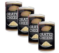 Italian Grated Cheese Sprinkler Bundle: 4 x 50g BellaRicetta Grated Cheese | Ideal for Pasta, Soups, Pizza, Salads
